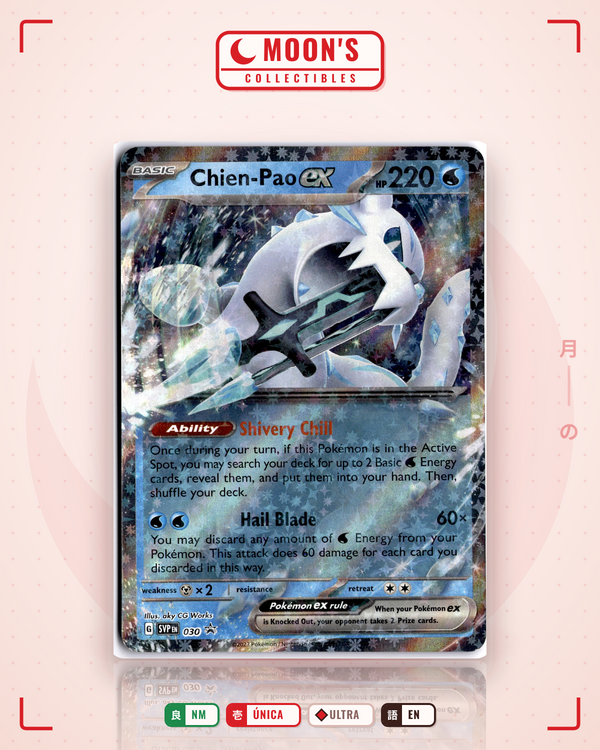 Carta Pokémon Chien-Pao ex · Paldea Evolved #061/193 (NM) — pieza única en Moon's Collectibles México