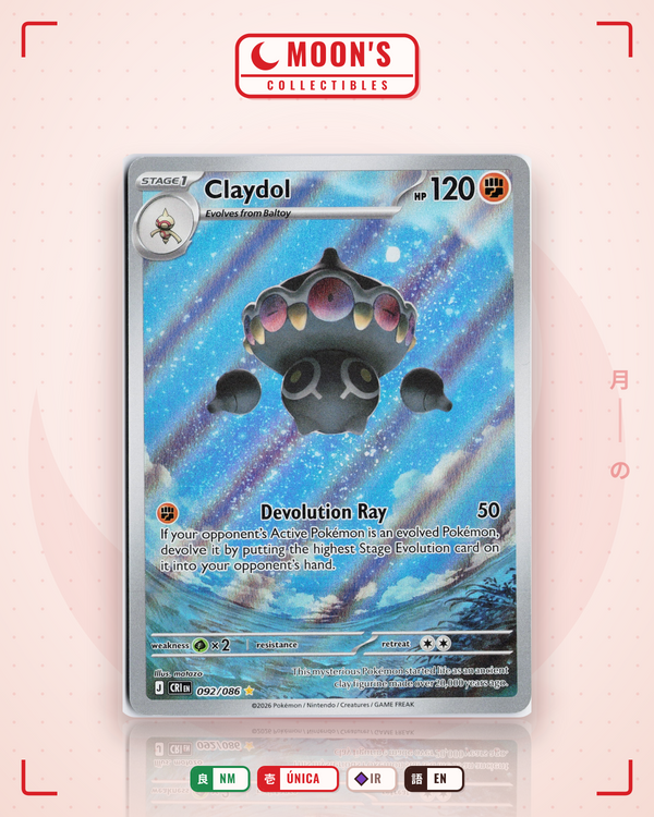 Carta Pokémon Claydol · Chaos Rising #092/086 (NM) — pieza única en Moon's Collectibles México