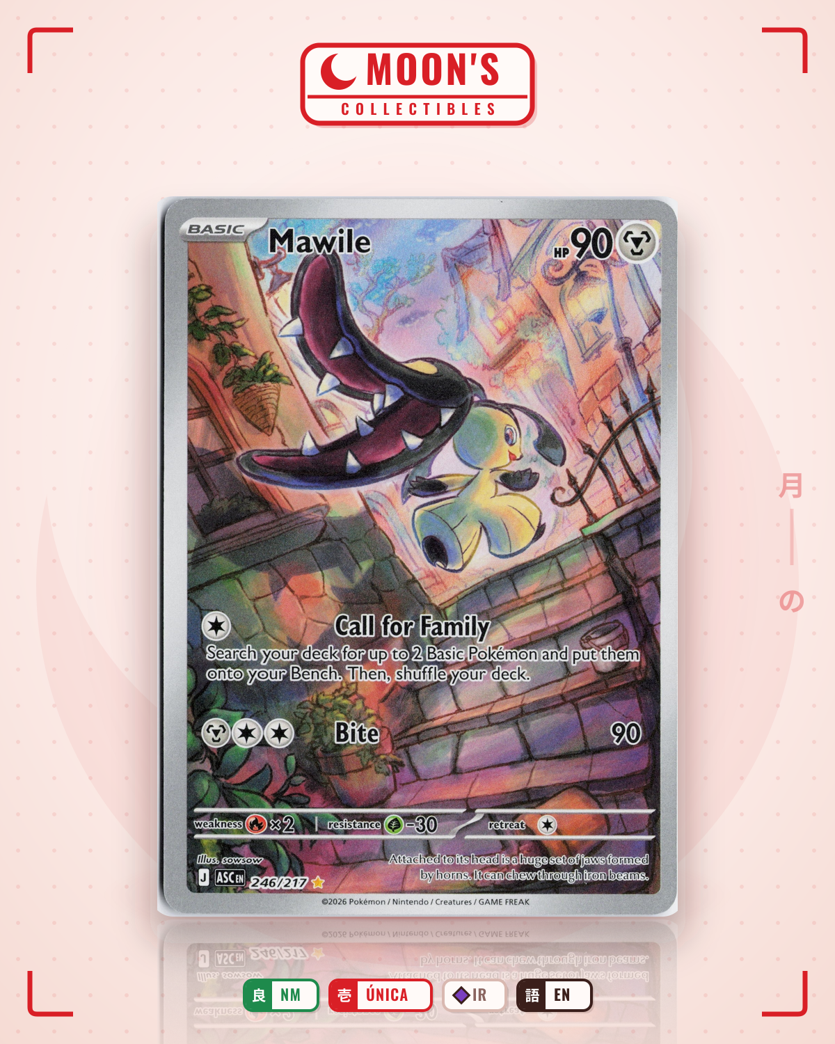 Carta Pokémon Mawile · Ascended Heroes #246/217 (NM) — pieza única en Moon's Collectibles México