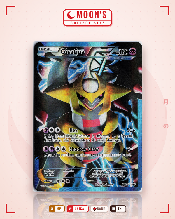 Carta Pokémon Giratina · BW Black Star Promos #BW74 (MP) — pieza única en Moon's Collectibles México