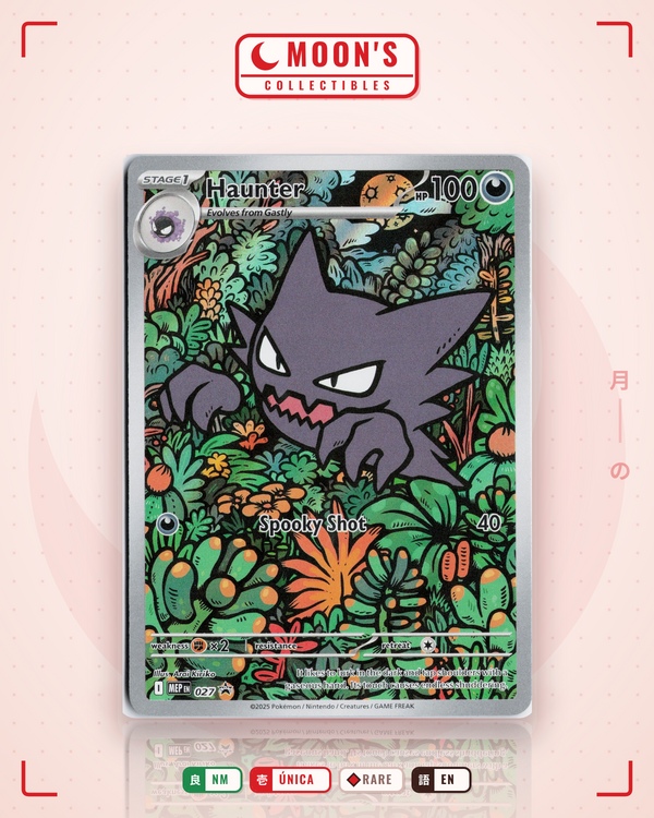 Carta Pokémon Haunter · Mega Evolution Black Star Promos #027 (NM) — pieza única en Moon's Collectibles México