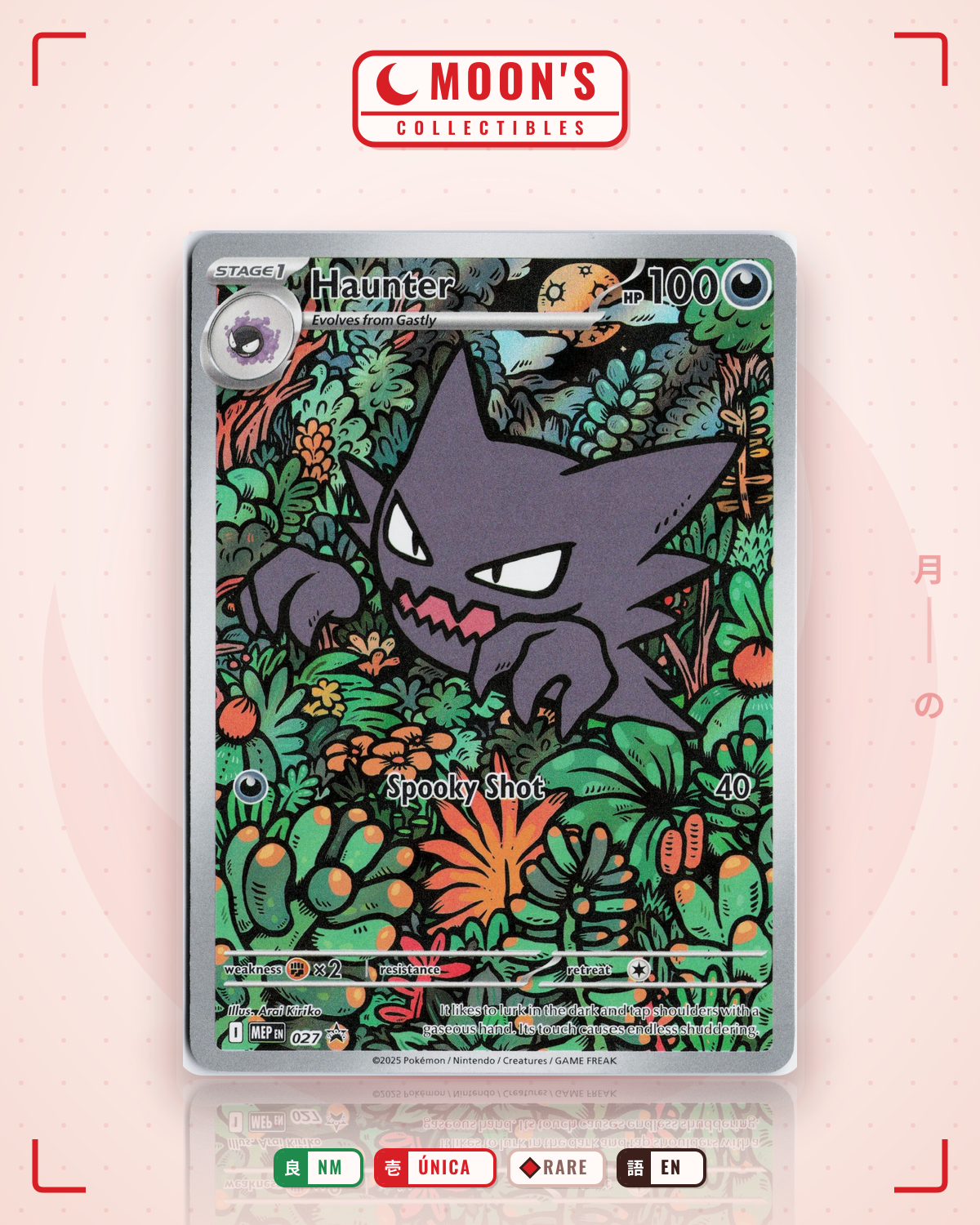 Carta Pokémon Haunter · Mega Evolution Black Star Promos #027 (NM) — pieza única en Moon's Collectibles México