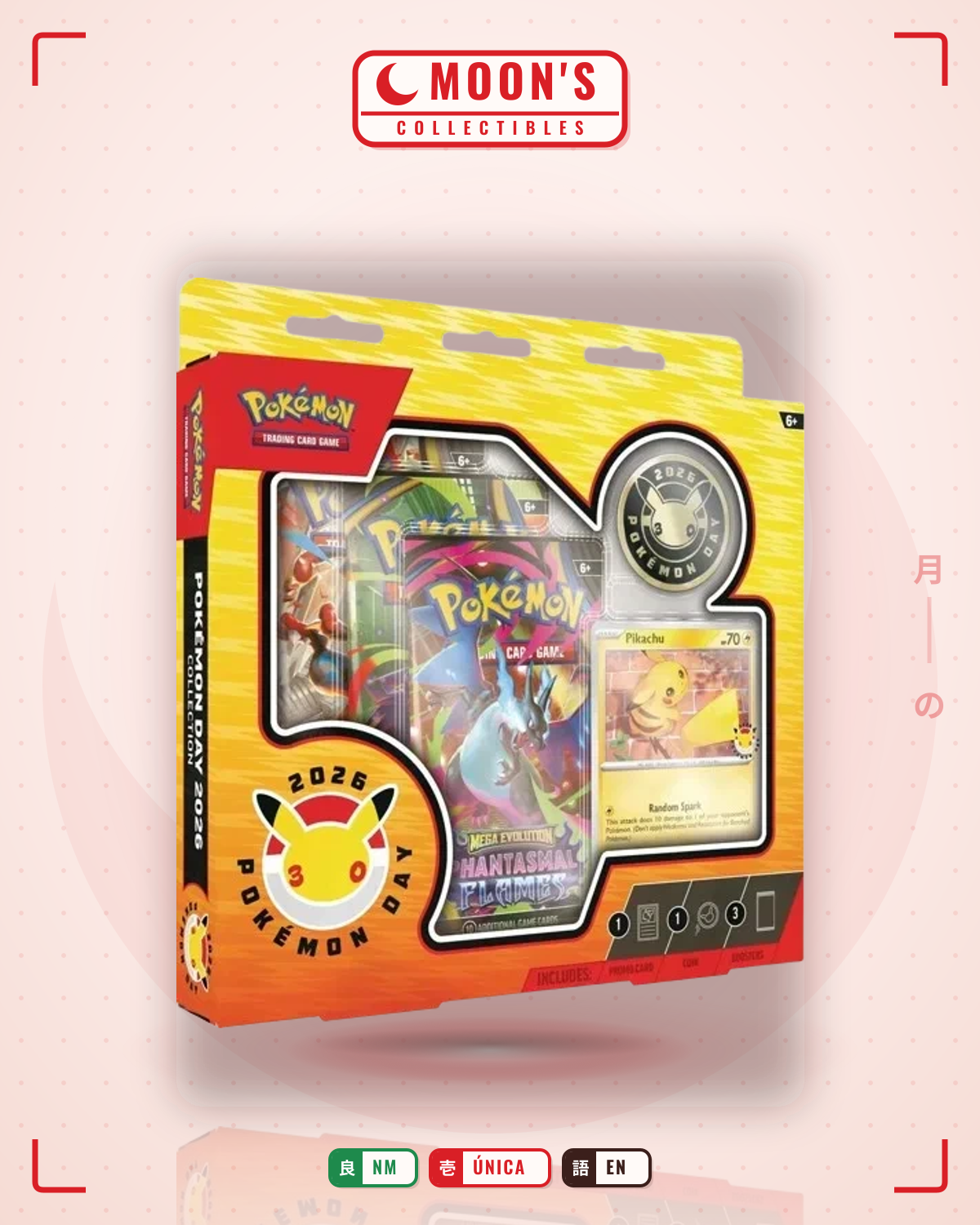 Carta Pokémon Pokémon Day 2026 · Collection #001 (NM) — pieza única en Moon's Collectibles México