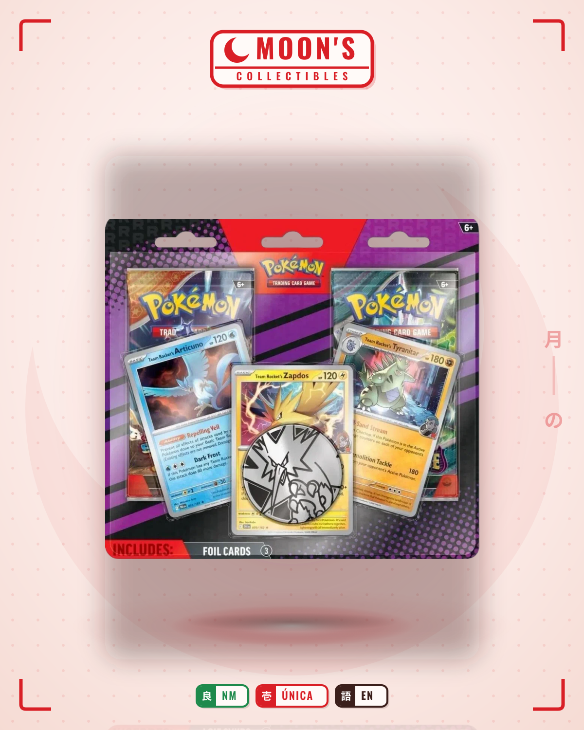 Carta Pokémon 2-Pack Blister Pack · Team rocket #001 (NM) — pieza única en Moon's Collectibles México