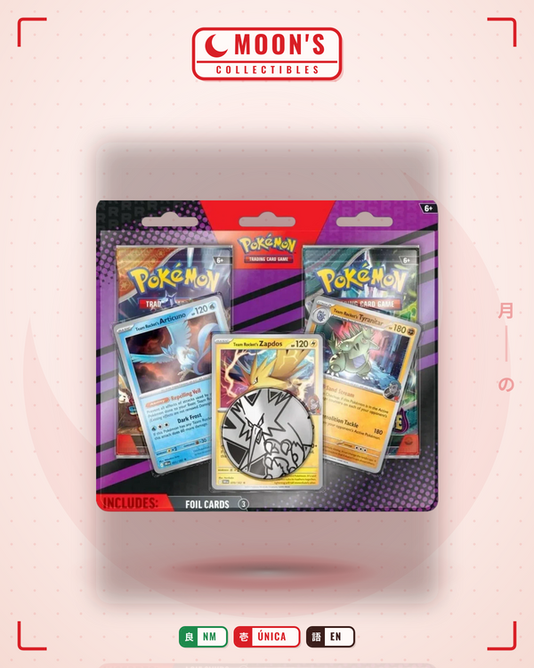 Carta Pokémon 2-Pack Blister Pack · Team rocket #001 (NM) — pieza única en Moon's Collectibles México