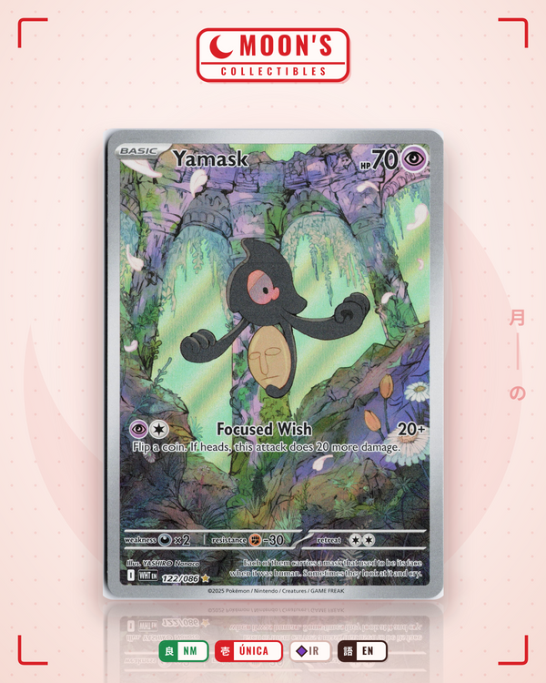 Carta Pokémon Yamask · White Flare #122/086 (NM) — pieza única en Moon's Collectibles México