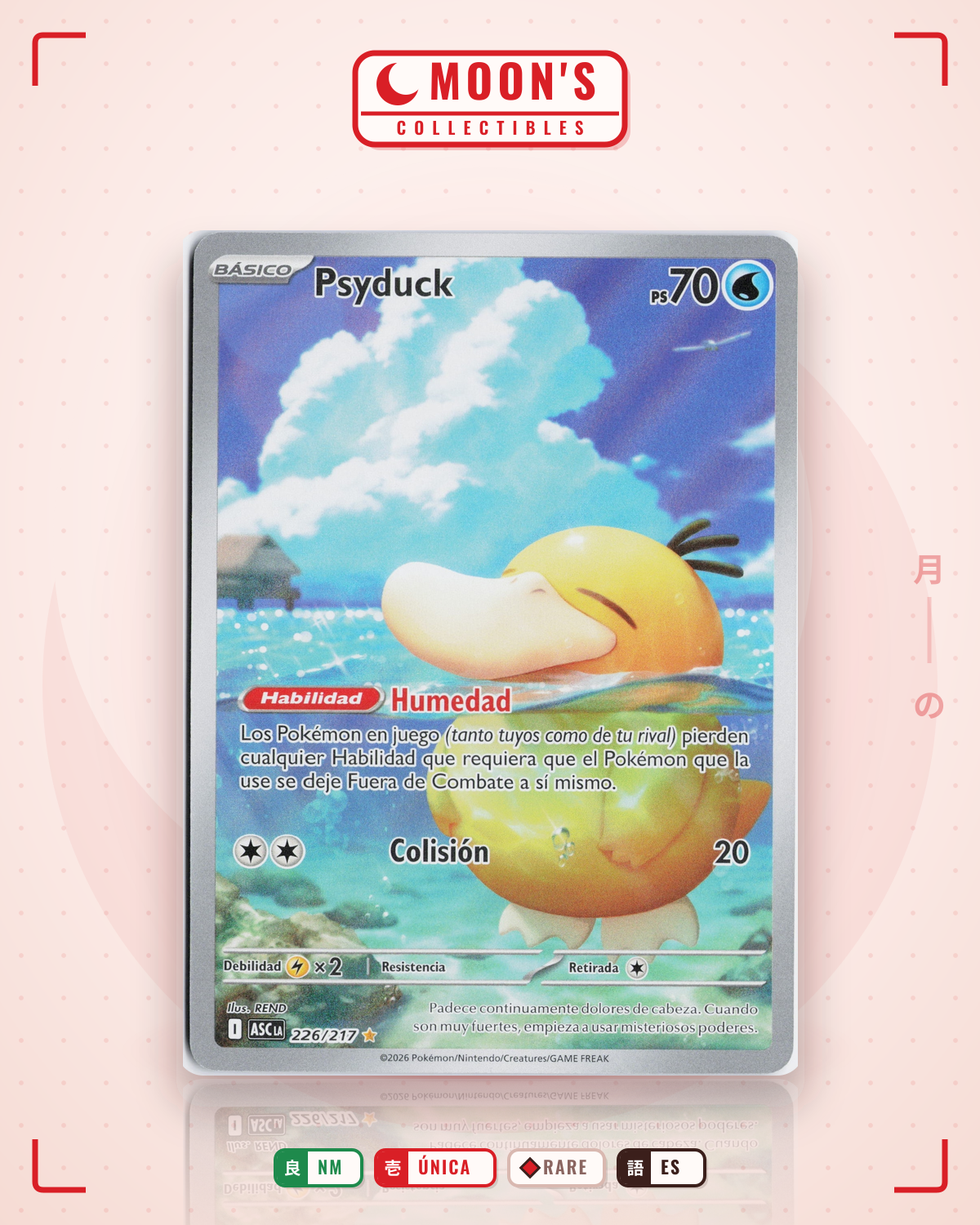 Carta Pokémon Psyduck · Wizards Black Star Promos #20 (NM) — pieza única en Moon's Collectibles México