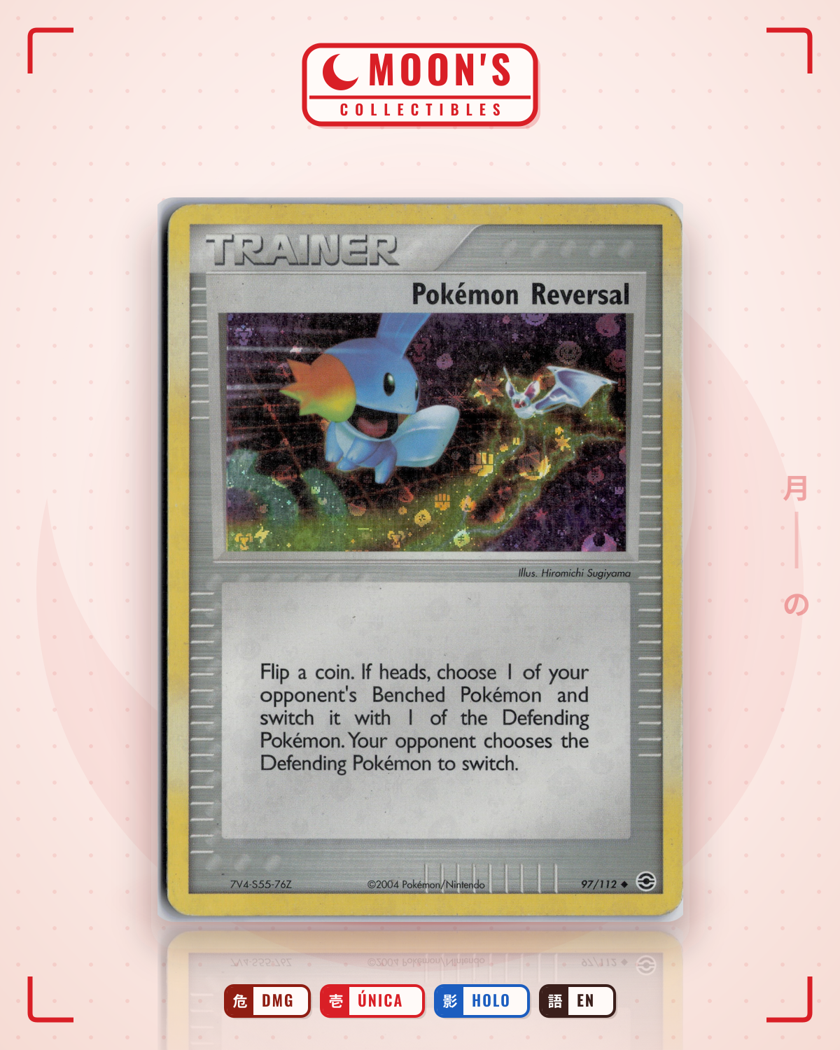 Carta Pokémon Pokémon Reversal · FireRed & LeafGreen #97/112 (DMG) — pieza única en Moon's Collectibles México