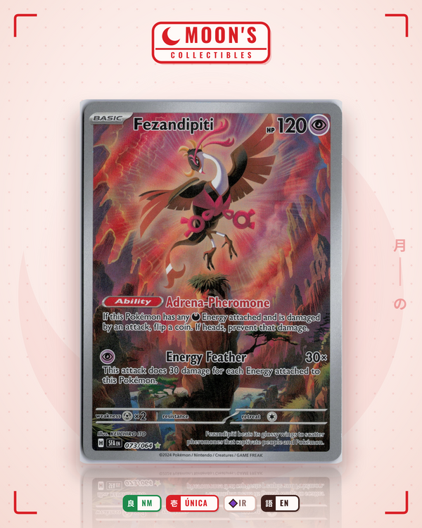 Carta Pokémon Fezandipiti · Shrouded Fable #073/064 (NM) — pieza única en Moon's Collectibles México