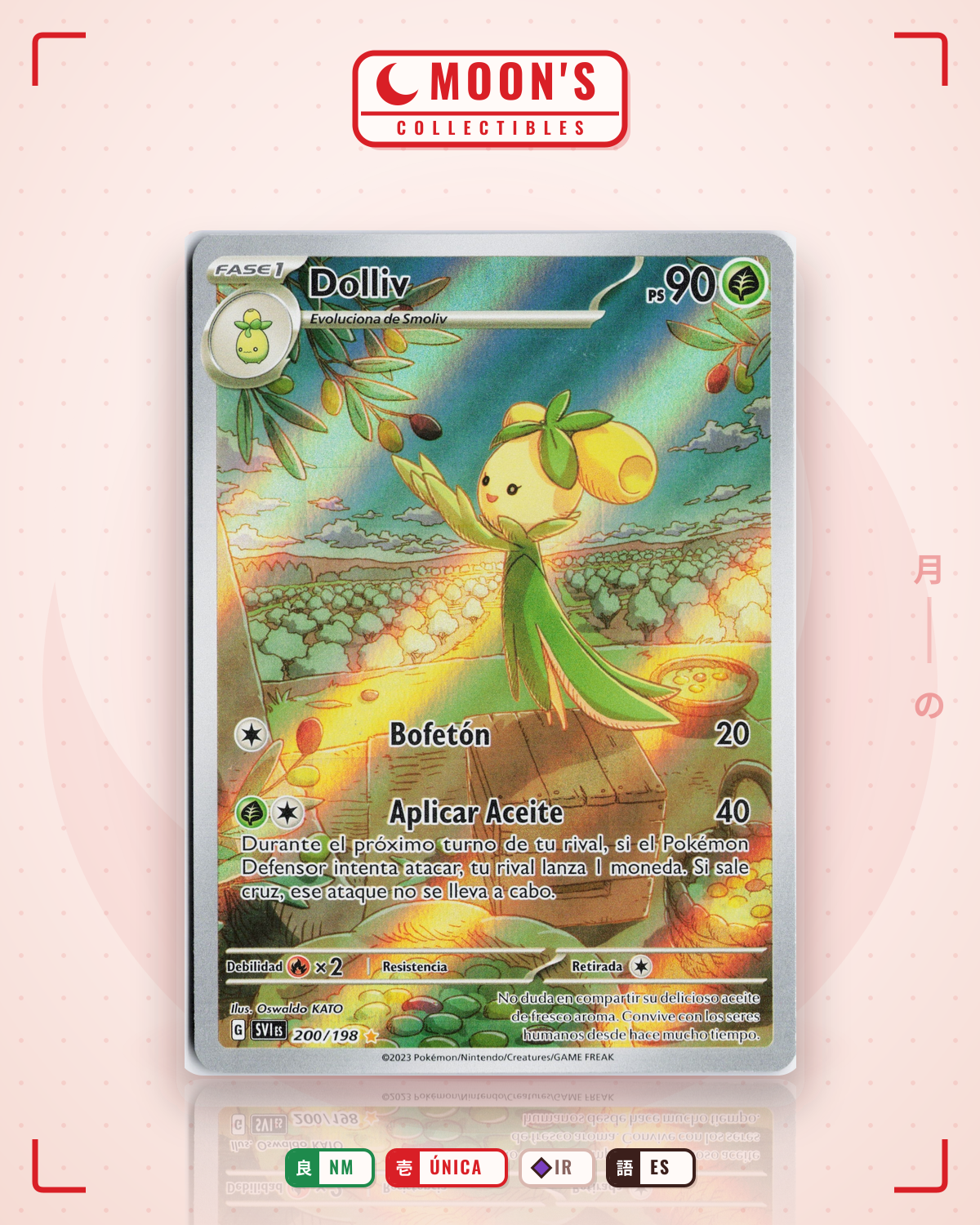 Carta Pokémon Dolliv · Scarlet & Violet #200/198 (NM) — pieza única en Moon's Collectibles México