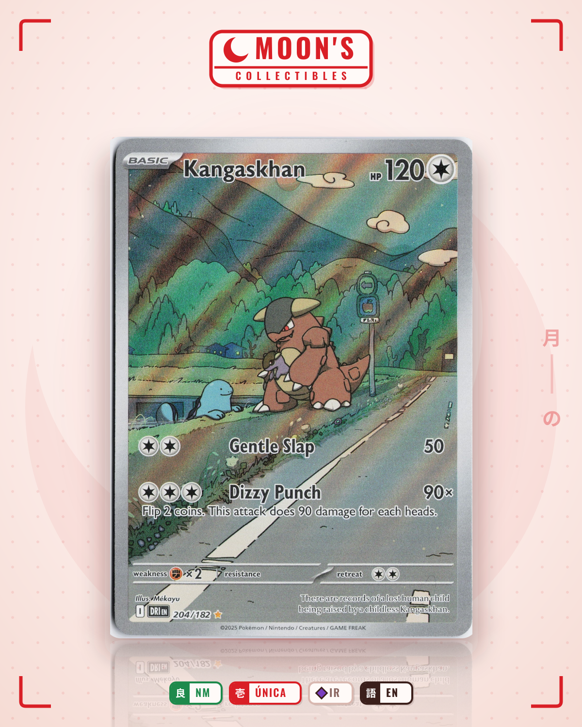 Carta Pokémon Kangaskhan · Destined Rivals #204/182 (NM) — pieza única en Moon's Collectibles México