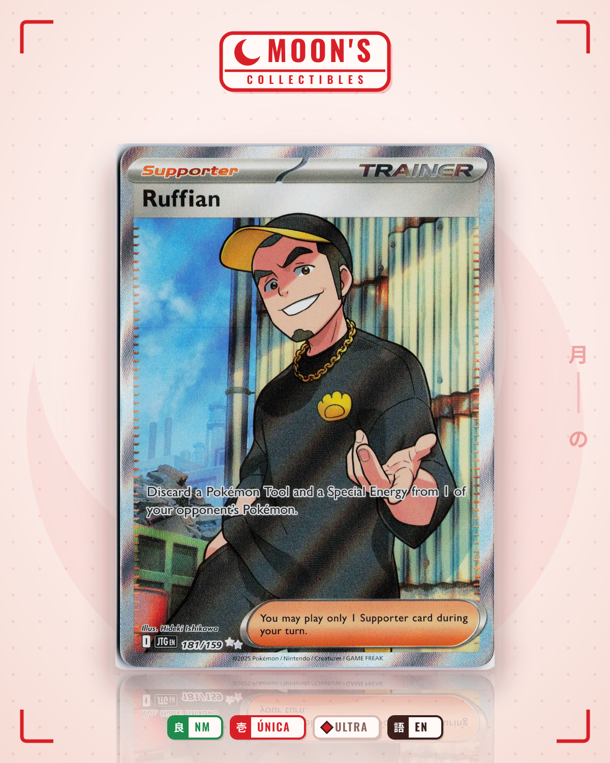 Carta Pokémon Ruffian · Journey Together #181/159 (NM) — pieza única en Moon's Collectibles México