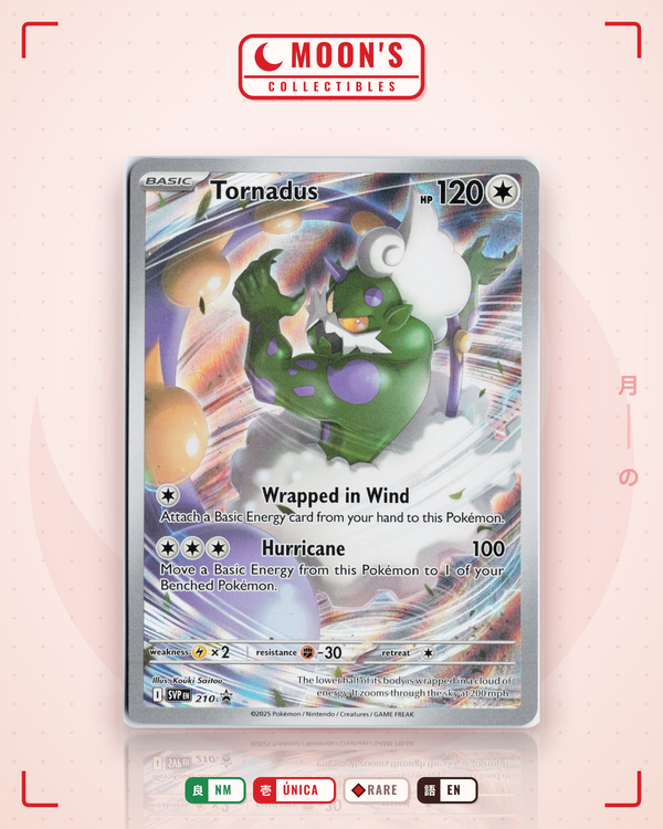 Carta Pokémon Tornadus · Scarlet & Violet Black Star Promos #210 (NM) — pieza única en Moon's Collectibles México