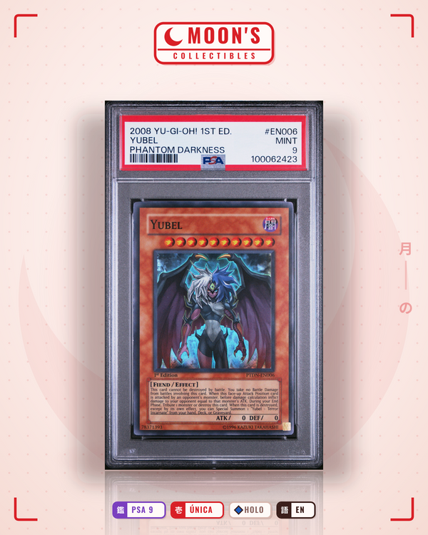 Carta Pokémon yubel · phantom darkness #en006 (PSA 9) — pieza única en Moon's Collectibles México