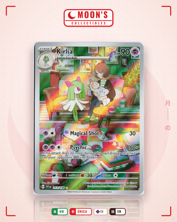 Carta Pokémon Kirlia · Scarlet & Violet #212/198 (NM) — pieza única en Moon's Collectibles México