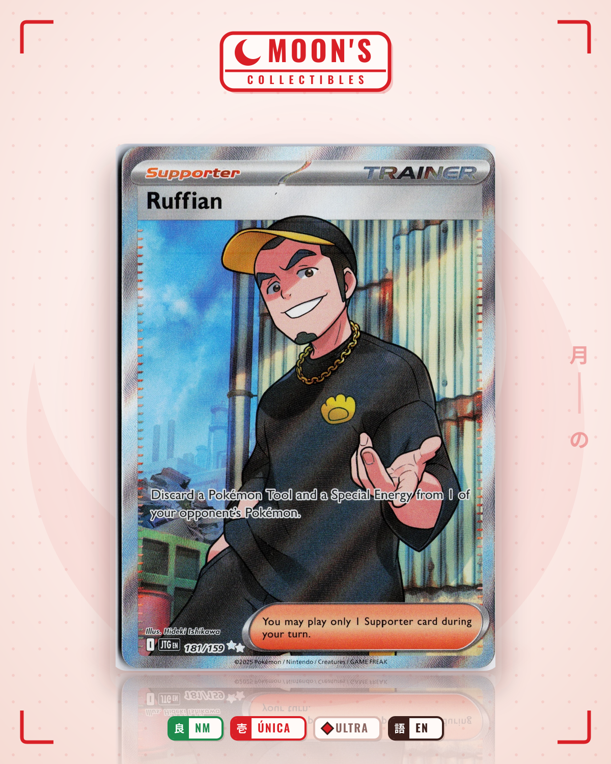 Carta Pokémon Ruffian · Journey Together #181/159 (NM) — pieza única en Moon's Collectibles México