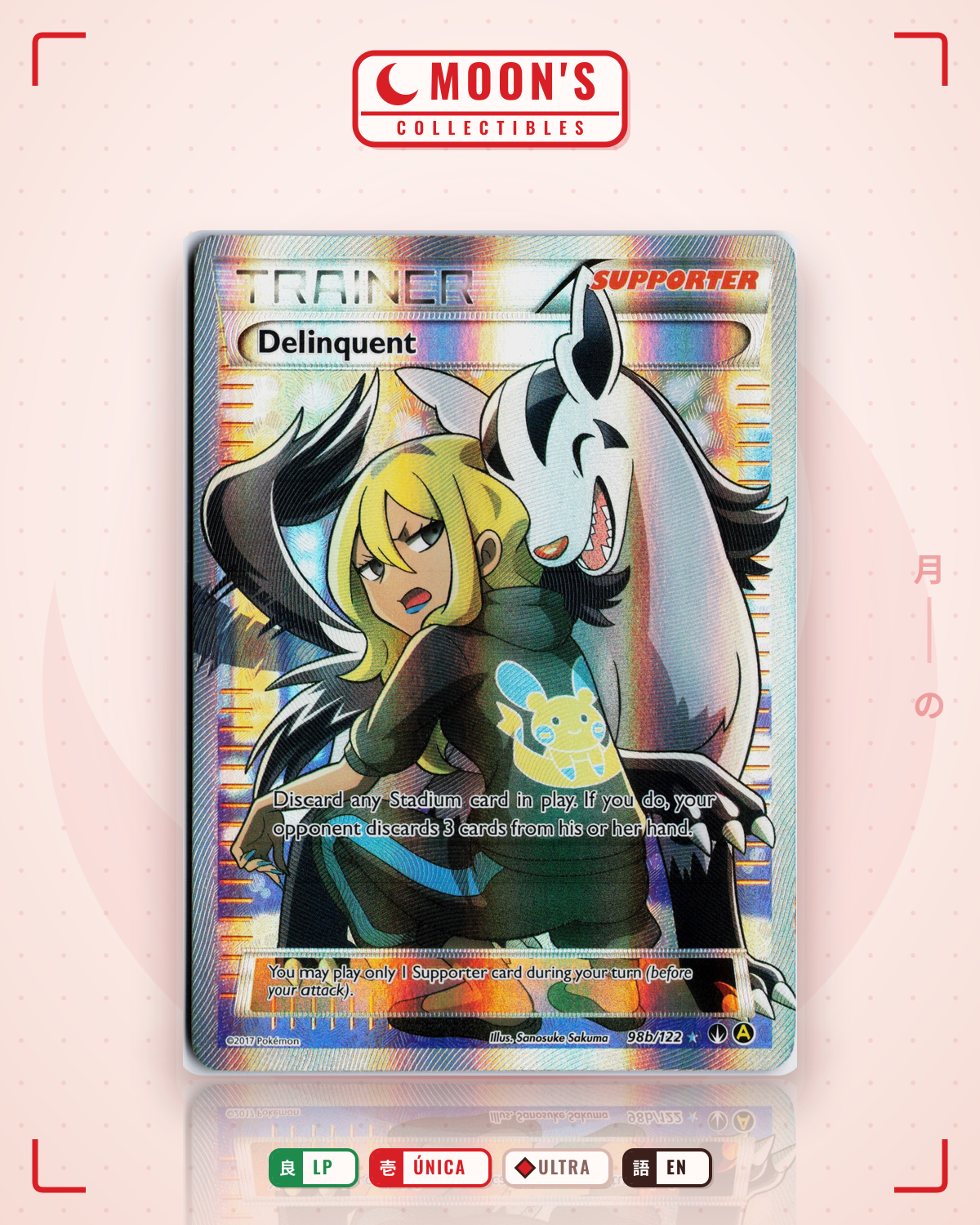 Carta Pokémon Delinquent · BREAKpoint #98b/122 (LP) — pieza única en Moon's Collectibles México