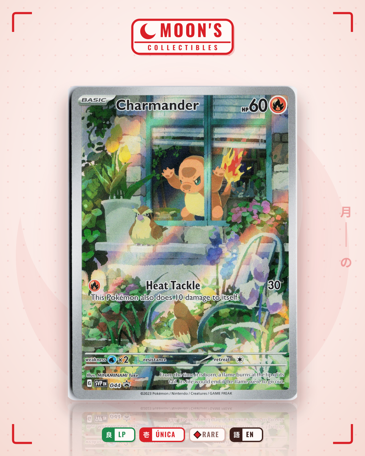 Carta Pokémon Charmander · Scarlet & Violet Black Star Promos #044 (LP) — pieza única en Moon's Collectibles México