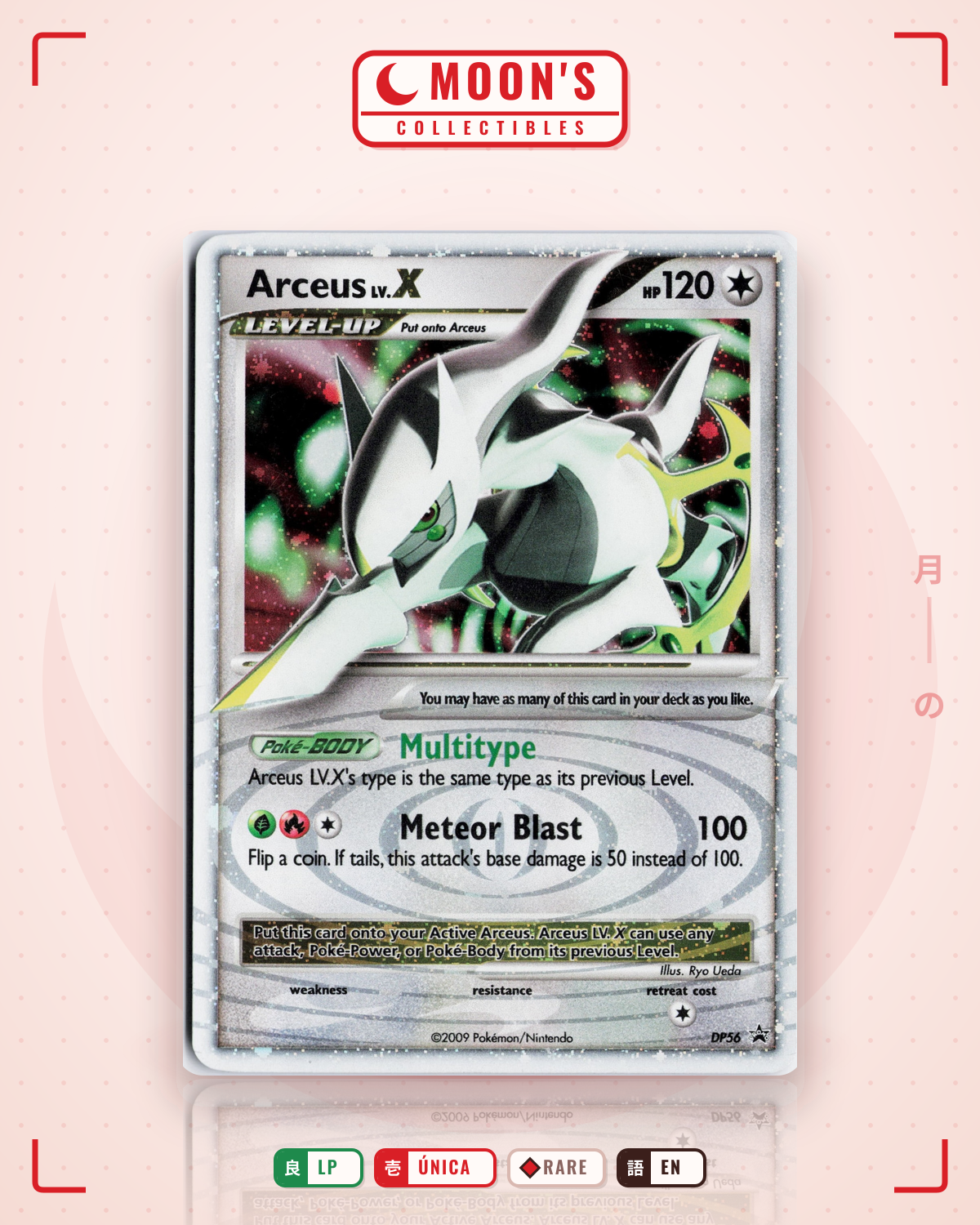 Carta Pokémon Arceus LV.X · DP Black Star Promos #DP56 (LP) — pieza única en Moon's Collectibles México