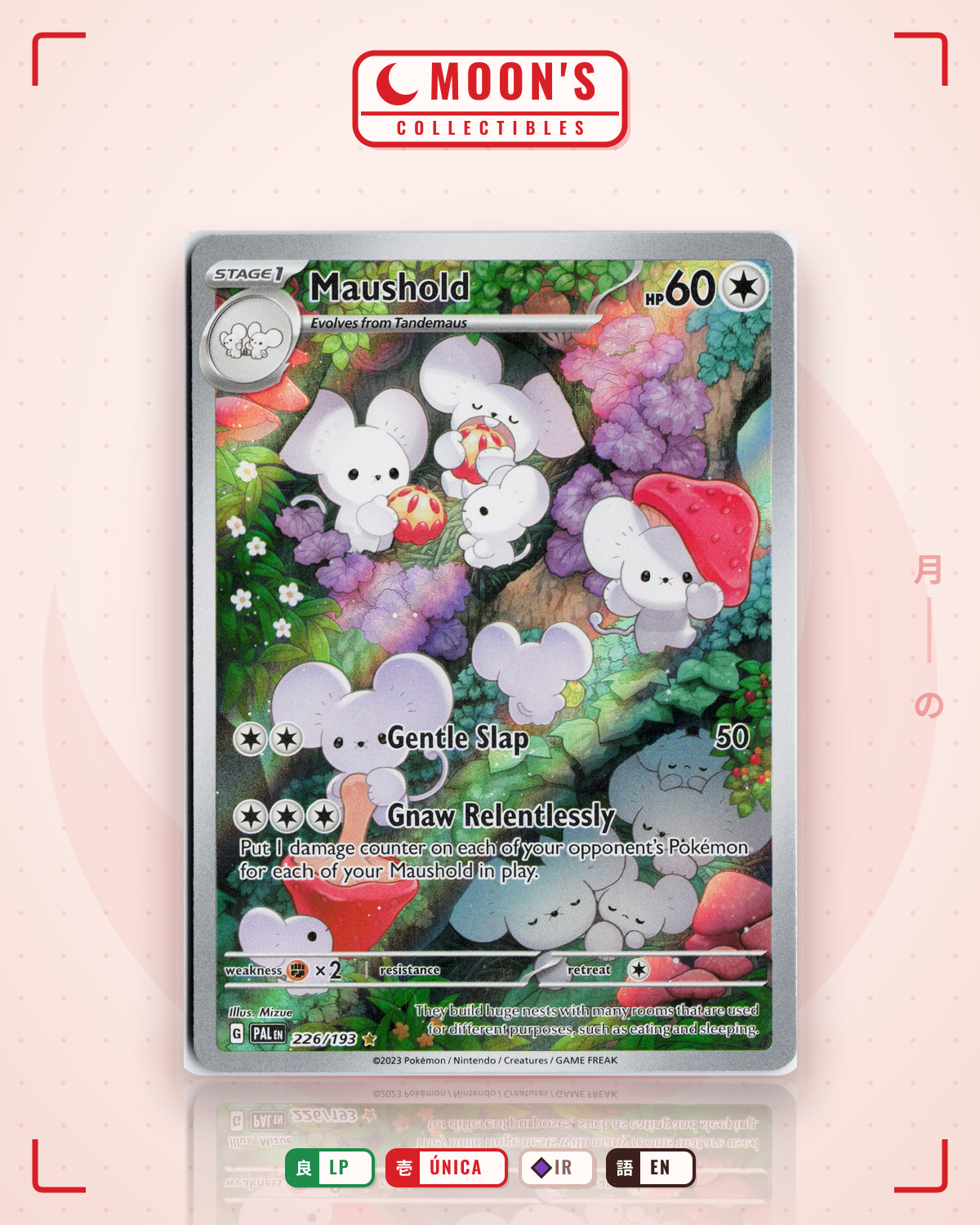 Carta Pokémon Maushold · Paldea Evolved #226/193 (LP) — pieza única en Moon's Collectibles México