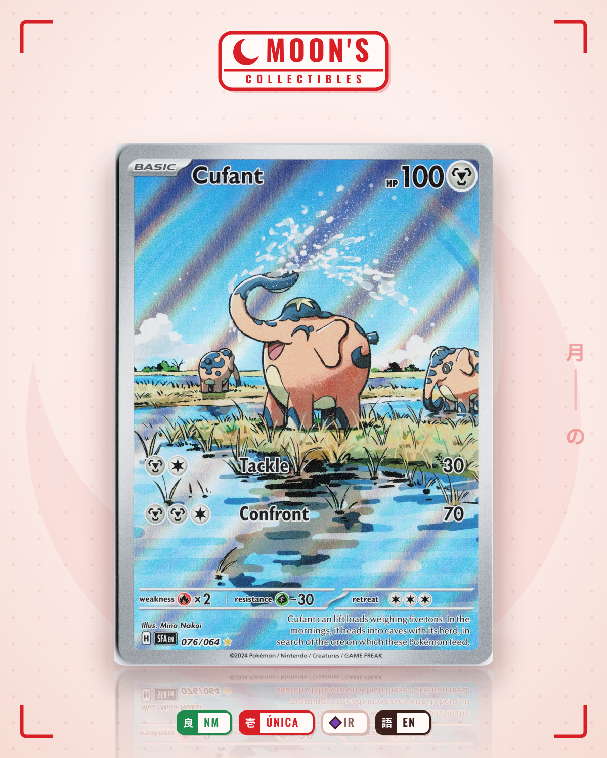 Carta Pokémon Cufant · Shrouded Fable #076/064 (NM) — pieza única en Moon's Collectibles México