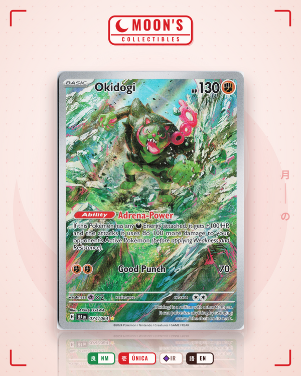 Carta Pokémon Okidogi · Shrouded Fable #074/064 (NM) — pieza única en Moon's Collectibles México