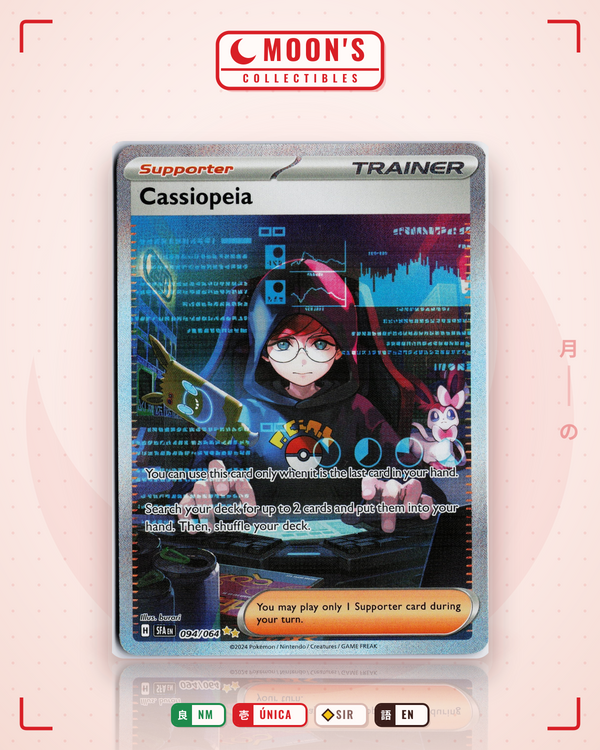 Carta Pokémon Cassiopeia · Shrouded Fable #094/064 (NM) — pieza única en Moon's Collectibles México