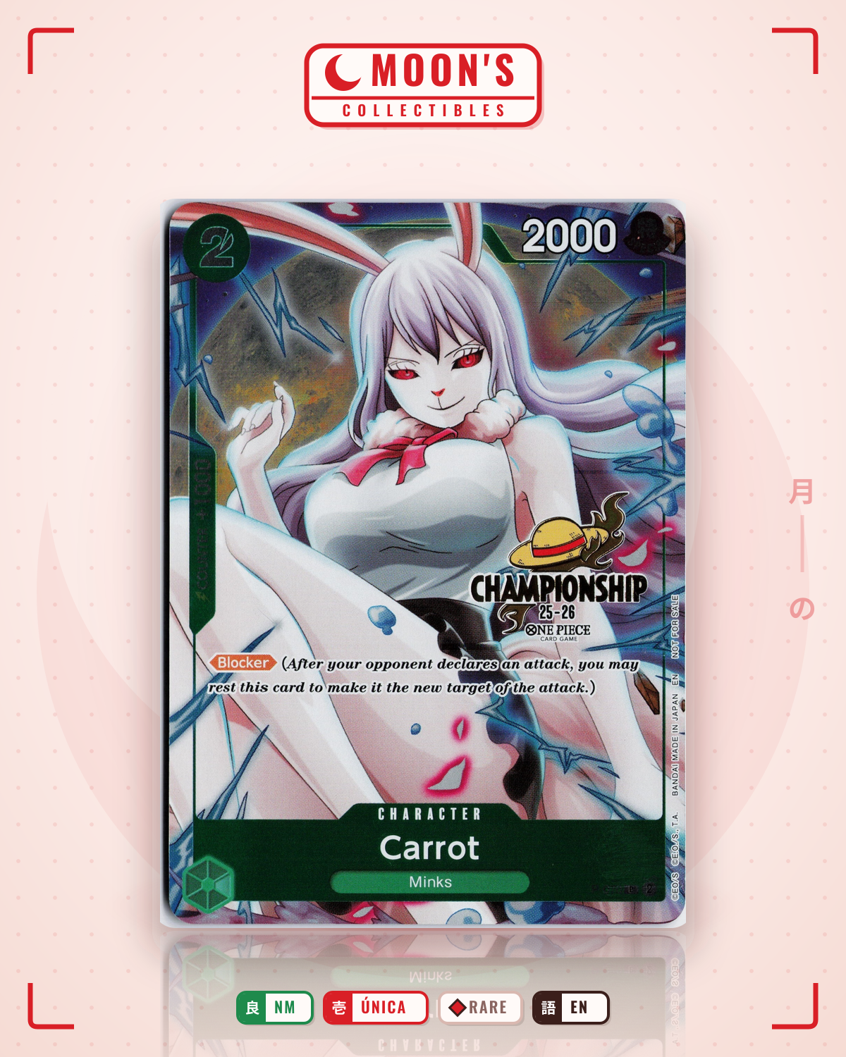 Carta Pokémon Carrot · Promos #P-070 (NM) — pieza única en Moon's Collectibles México