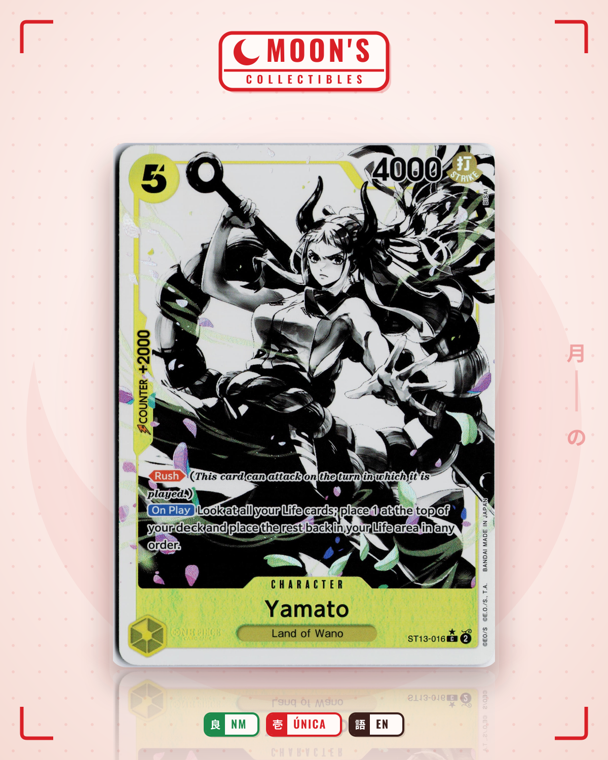Carta Pokémon Yamato · Ultra Deck: The Three Brothers #ST13-016 (NM) — pieza única en Moon's Collectibles México