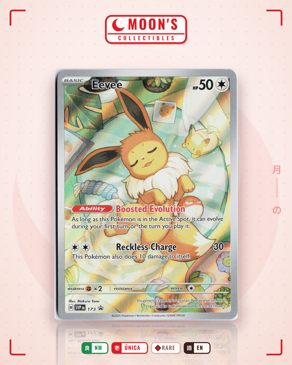 Carta Pokémon Eevee · Scarlet & Violet Black Star Promos #173 (NM) — pieza única en Moon's Collectibles México