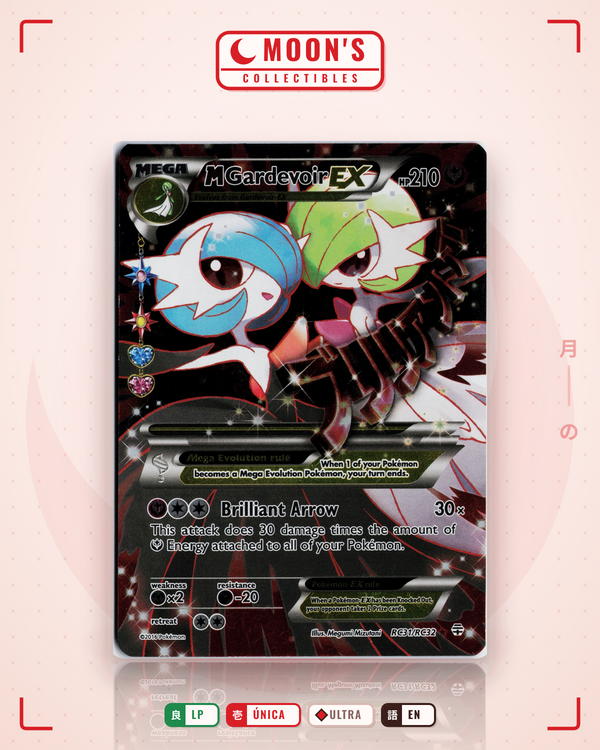 Carta Pokémon M Gardevoir-EX · Generations #RC31/RC32 (LP) — pieza única en Moon's Collectibles México