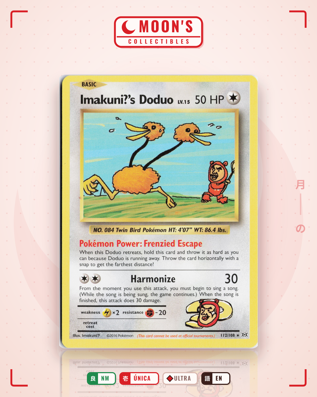 Carta Pokémon Imakuni?'s Doduo · Evolutions #112/108 (NM) — pieza única en Moon's Collectibles México