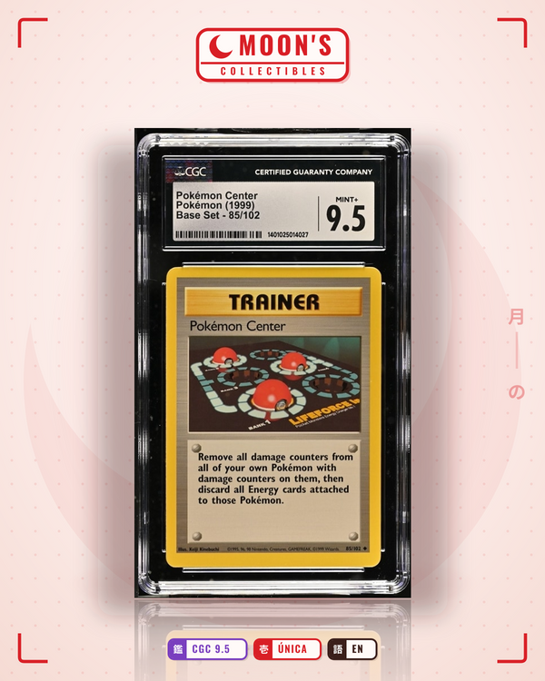 Carta Pokémon Pokémon Center · Base #85/102 (CGC 9.5) — pieza única en Moon's Collectibles México