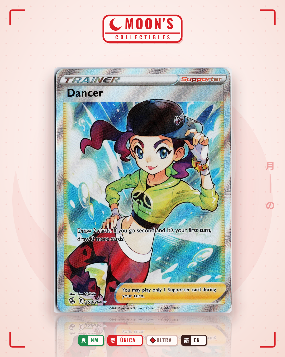 Carta Pokémon Dancer · Fusion Strike #259/264 (NM) — pieza única en Moon's Collectibles México