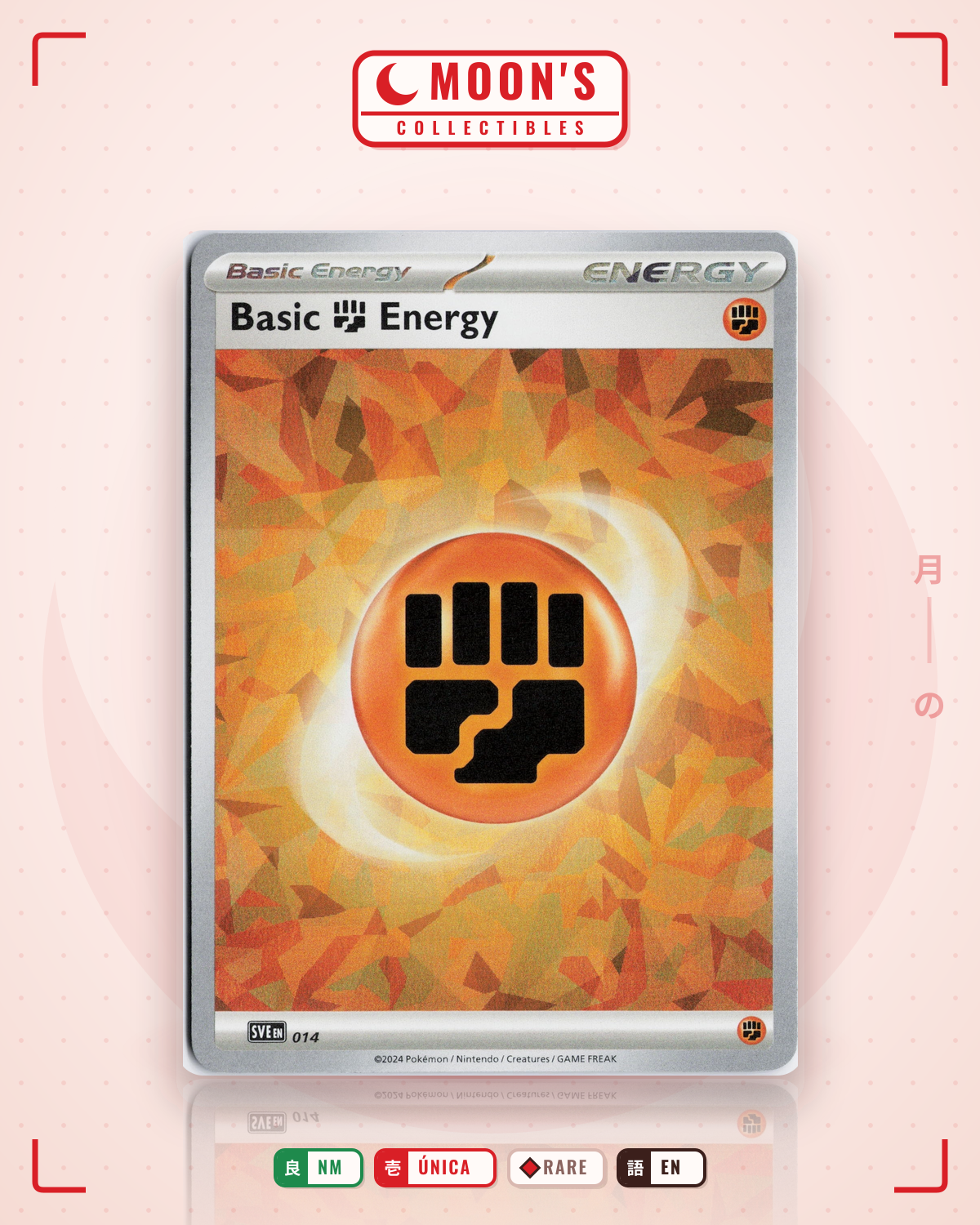 Carta Pokémon Basic Fighting Energy · Scarlet & Violet Energies #014 (NM) — pieza única en Moon's Collectibles México