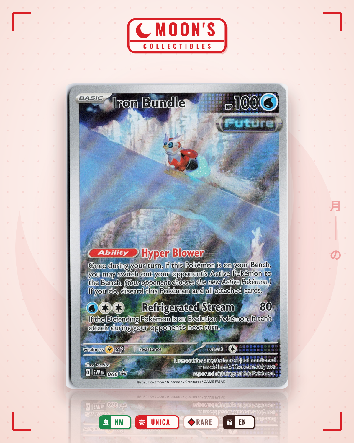 Carta Pokémon Iron Bundle · Scarlet & Violet Black Star Promos #066 (NM) — pieza única en Moon's Collectibles México