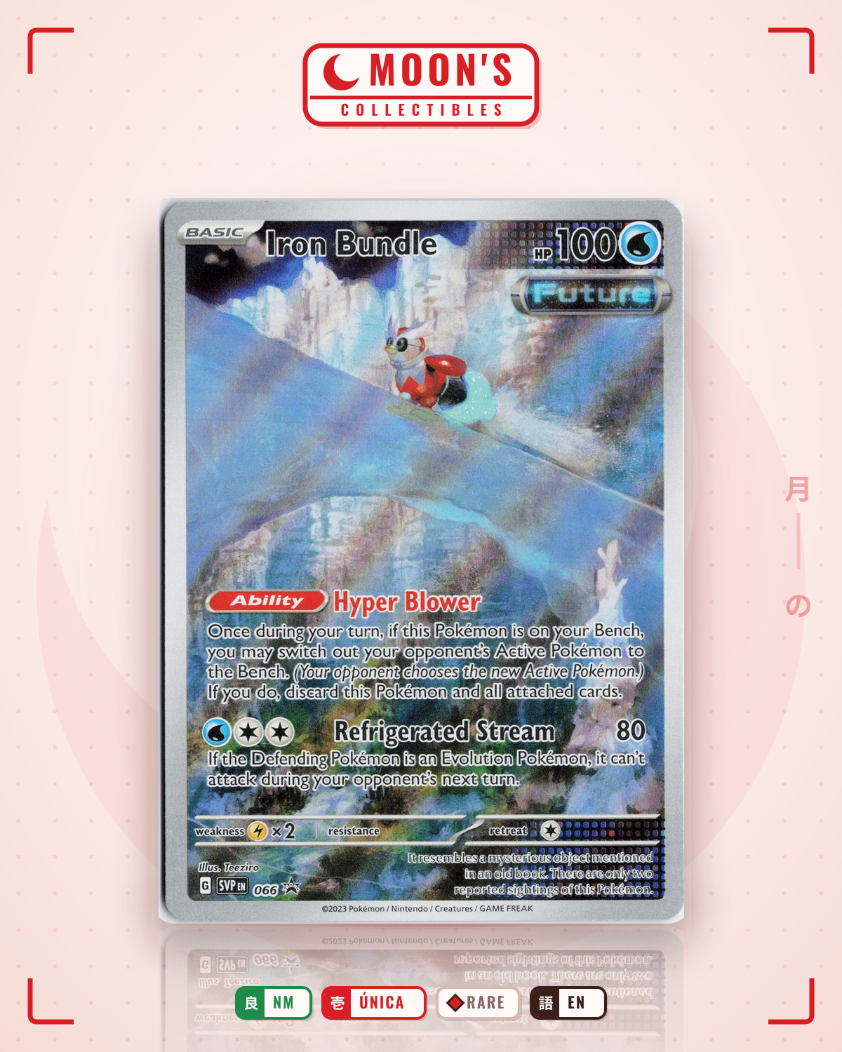 Carta Pokémon Iron Bundle · Scarlet & Violet Black Star Promos #066 (NM) — pieza única en Moon's Collectibles México