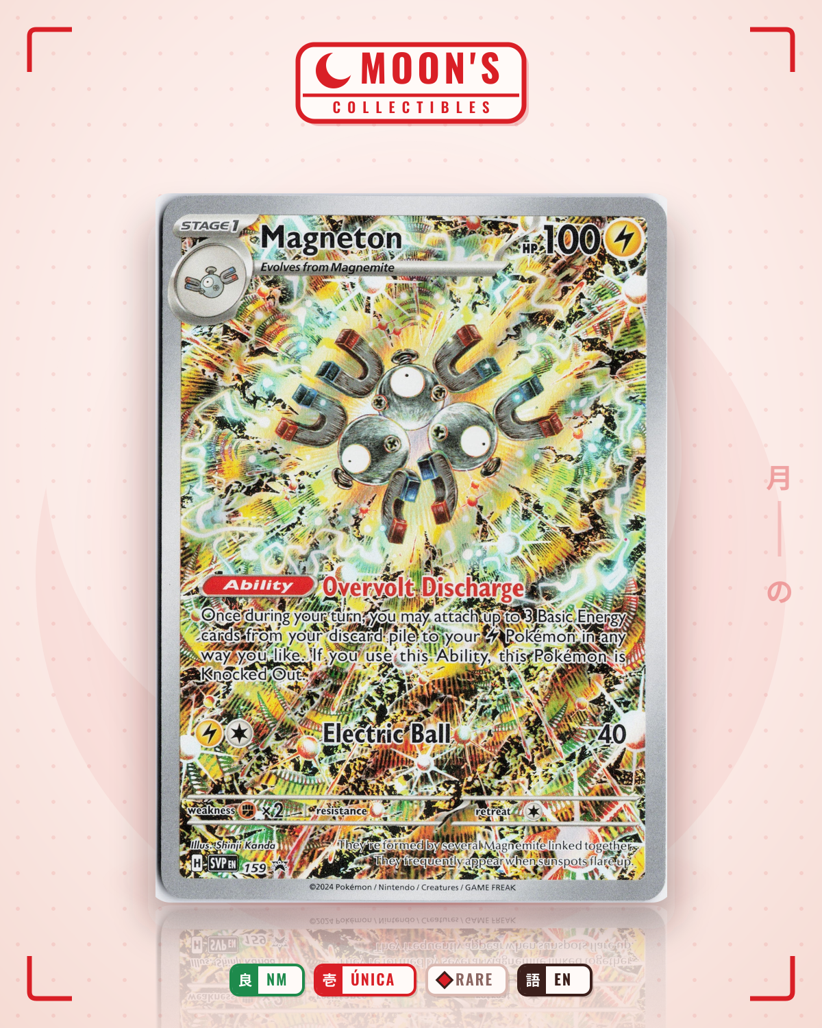 Carta Pokémon Magneton · Scarlet & Violet Black Star Promos #159 (NM) — pieza única en Moon's Collectibles México