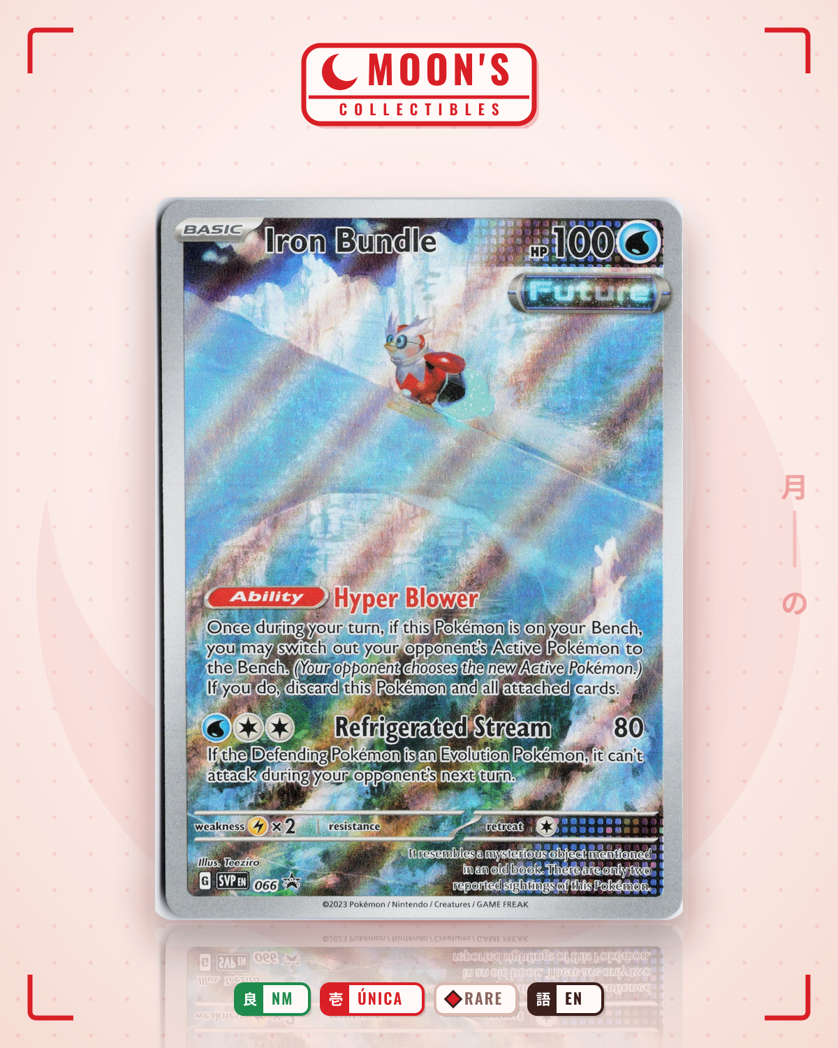 Carta Pokémon Iron Bundle · Scarlet & Violet Black Star Promos #066 (NM) — pieza única en Moon's Collectibles México