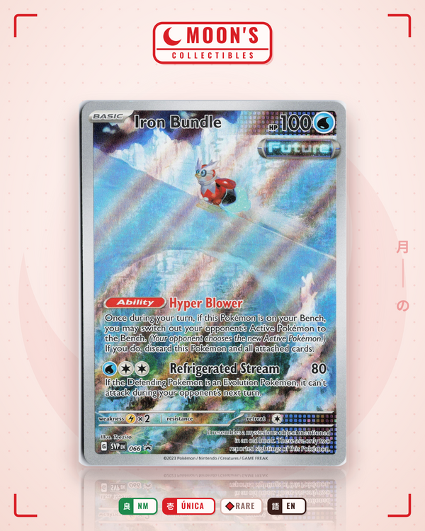 Carta Pokémon Iron Bundle · Scarlet & Violet Black Star Promos #066 (NM) — pieza única en Moon's Collectibles México