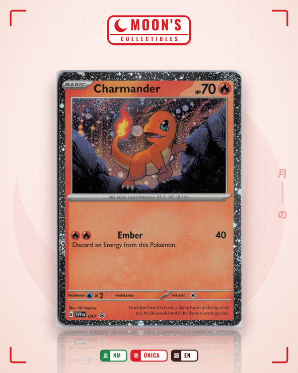 Carta Pokémon Charmander · Boundaries Crossed #18/149 (NM) — pieza única en Moon's Collectibles México