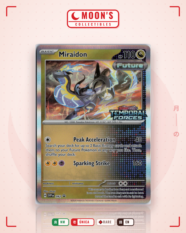 Carta Pokémon Miraidon · Scarlet & Violet Black Star Promos #092 (NM) — pieza única en Moon's Collectibles México