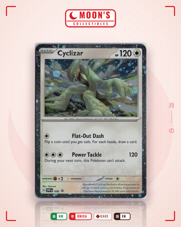 Carta Pokémon Cyclizar · Scarlet & Violet Black Star Promos #096 (NM) — pieza única en Moon's Collectibles México