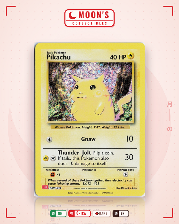 Carta Pokémon Pikachu · Pokémon TCG Classic - Charizard #008/034 (NM) — pieza única en Moon's Collectibles México