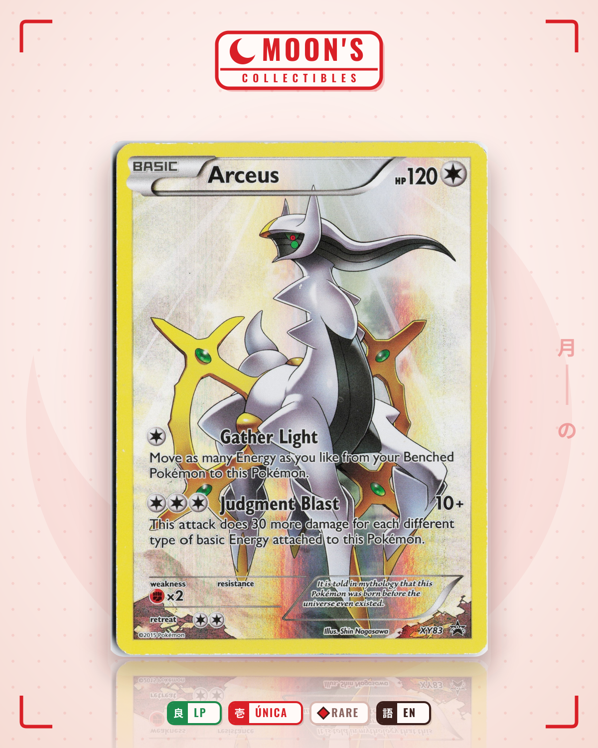 Carta Pokémon Arceus · XY Black Star Promos #XY83 (LP) — pieza única en Moon's Collectibles México