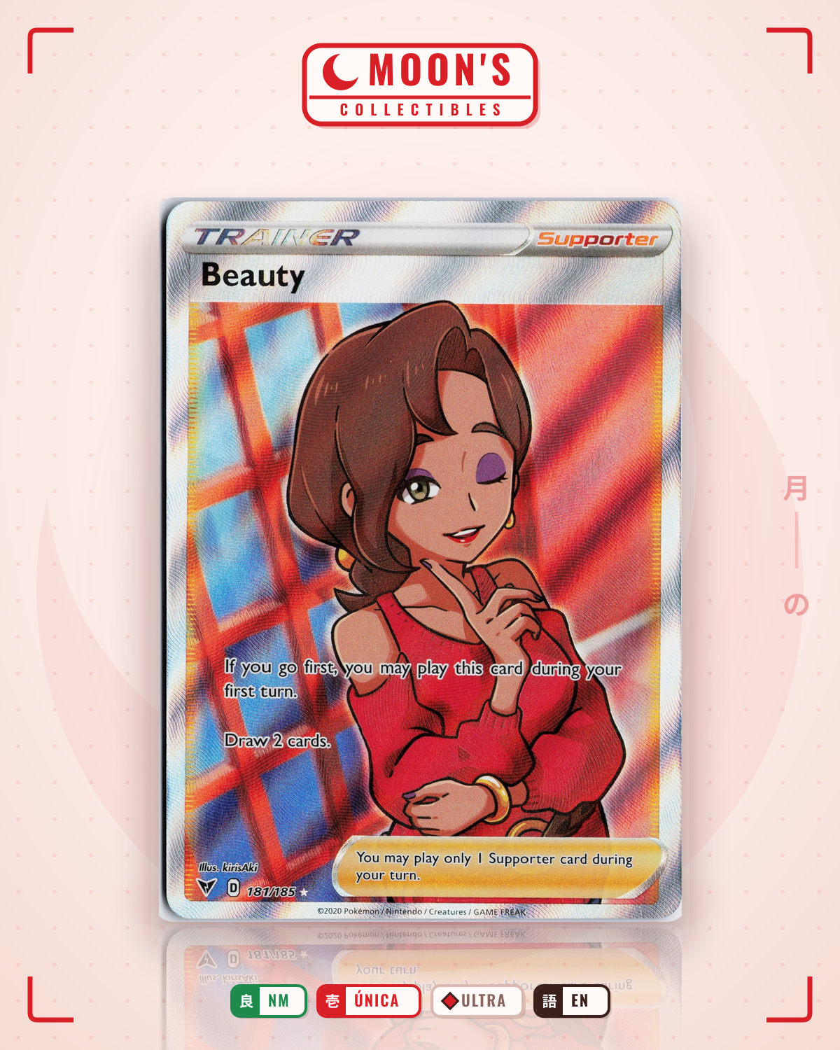 Carta Pokémon Beauty · Vivid Voltage #181/185 (NM) — pieza única en Moon's Collectibles México