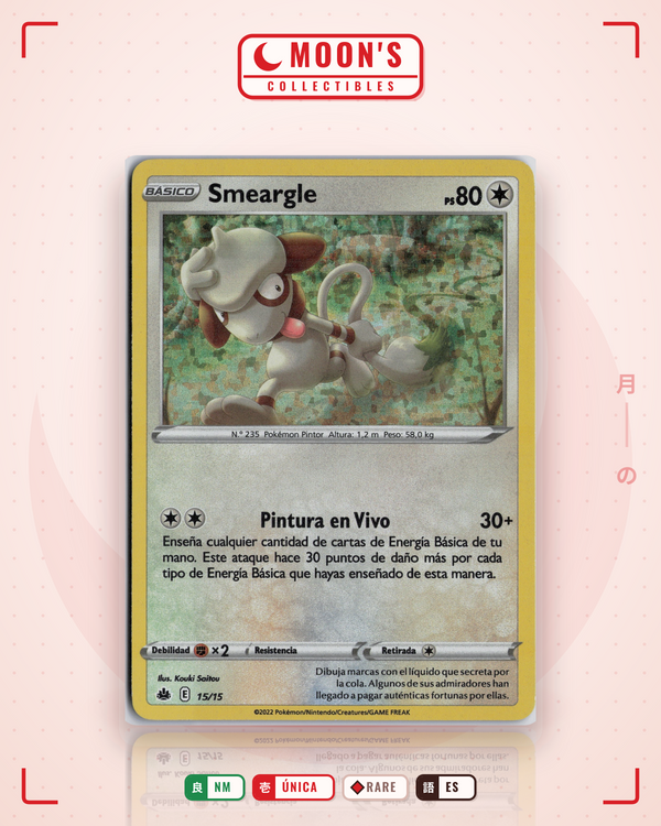 Carta Pokémon Smeargle · McDonald's Collection 2022 #15/15 (NM) — pieza única en Moon's Collectibles México