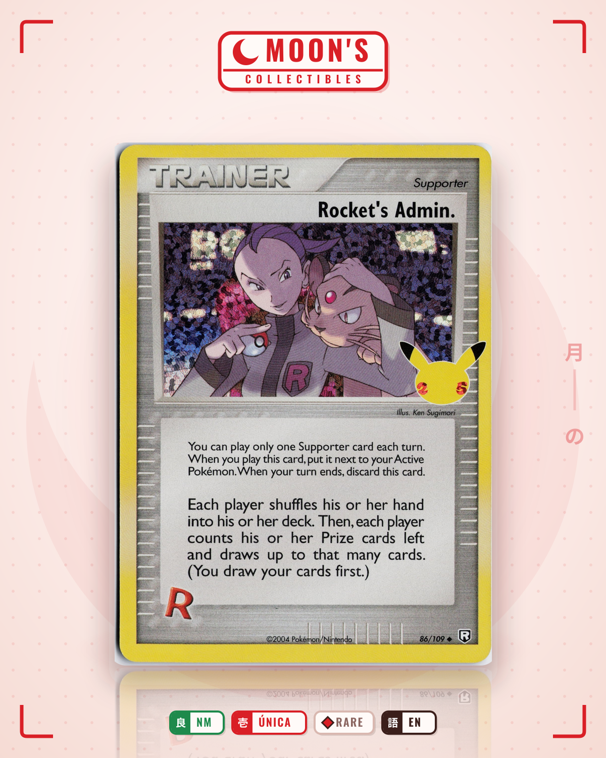 Carta Pokémon Rocket's Admin. · Celebrations: Classic Collection #86 (NM) — pieza única en Moon's Collectibles México