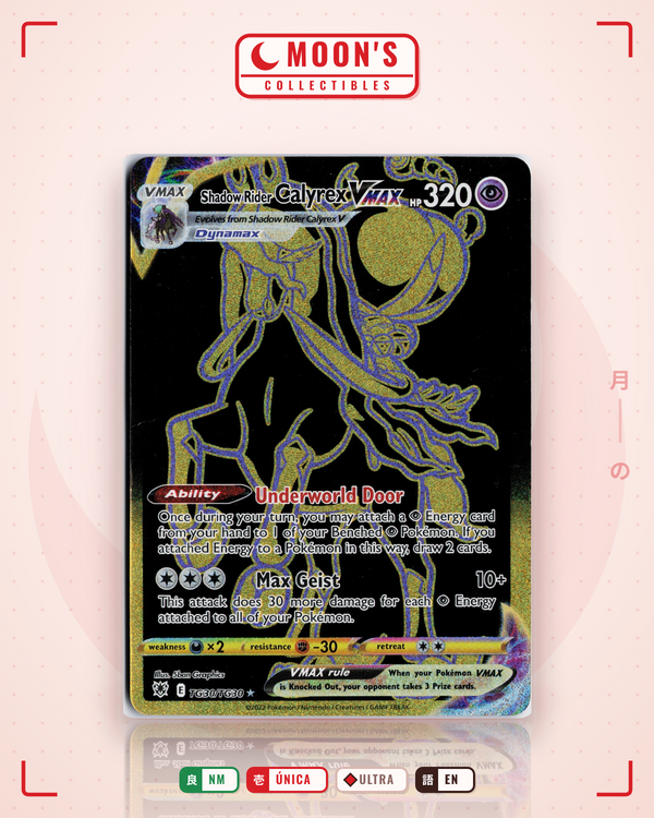 Carta Pokémon Shadow Rider Calyrex VMAX · Astral Radiance Trainer Gallery #TG30/TG30 (NM) — pieza única en Moon's Collectibles México