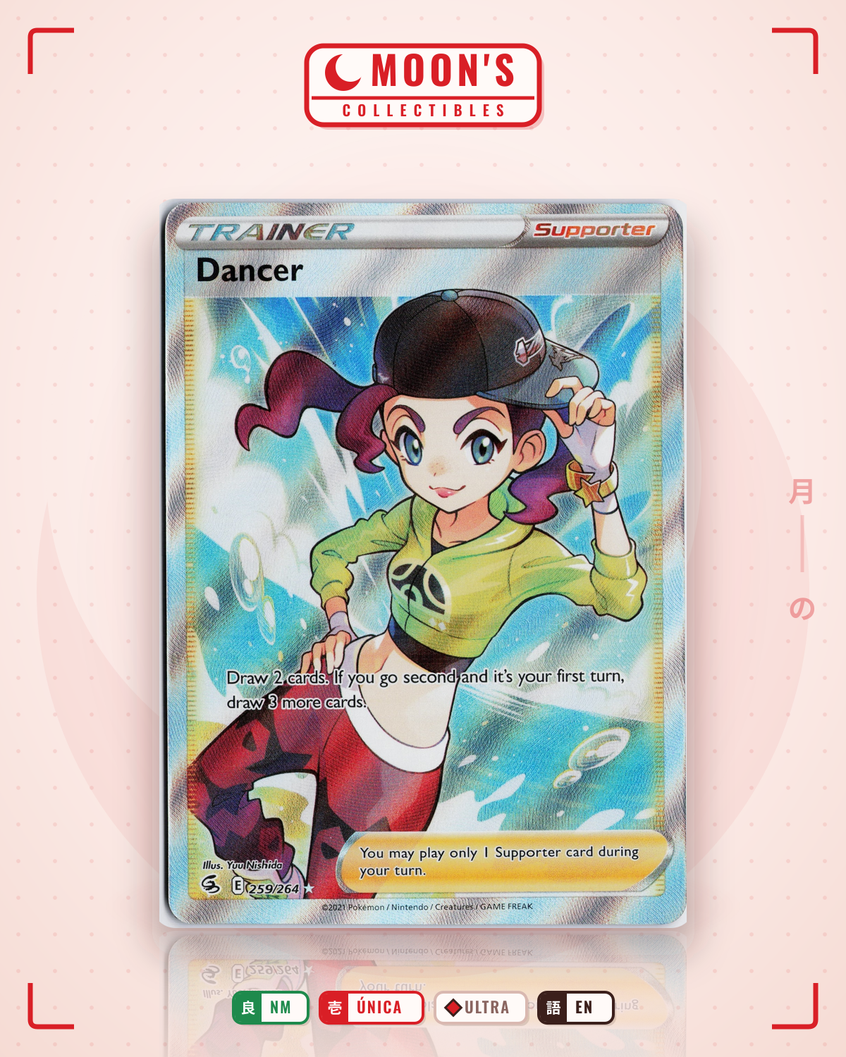 Carta Pokémon Dancer · Fusion Strike #259/264 (NM) — pieza única en Moon's Collectibles México